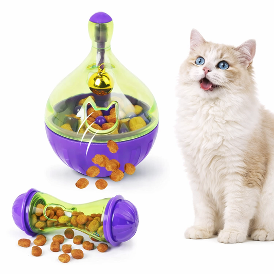 Pet Food Ball Toy - Interactive Tumbler Feeder For Dogs & Cats