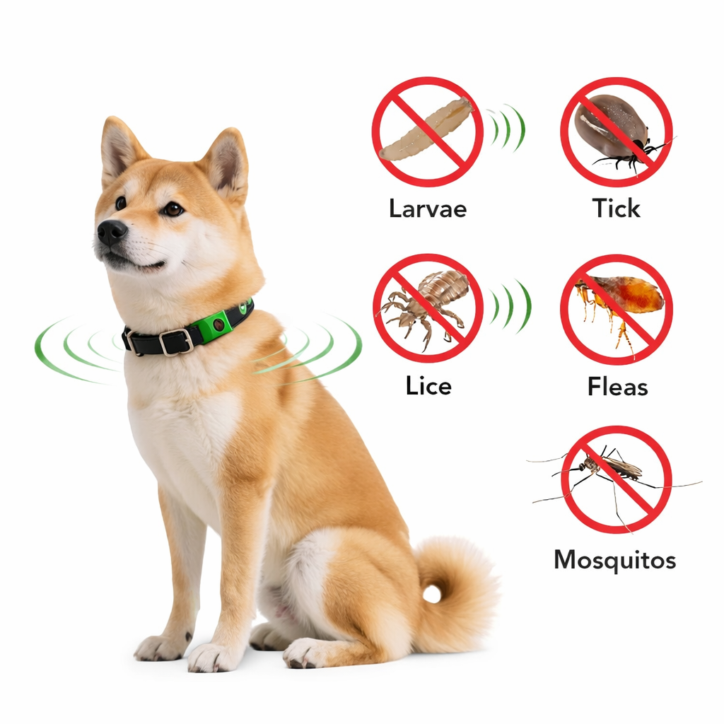 Natural Anti-Flea Tick Pendant For Dogs Cats Essential Oil Collar