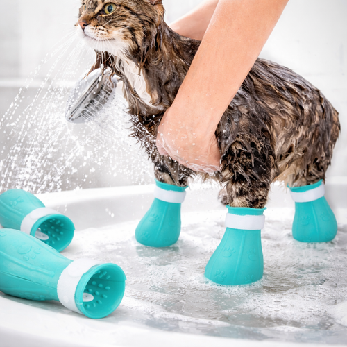 Cat Claw Protectors - Anti-Scratch Bath Shoes For Cats
