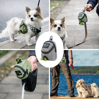Portable Dog Training Treat Bag With Poop Dispenser Pet Accessory