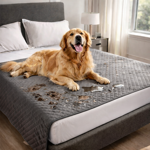 Waterproof Dog Bed Cover - Anti-Leak Pet Blanket For Furniture