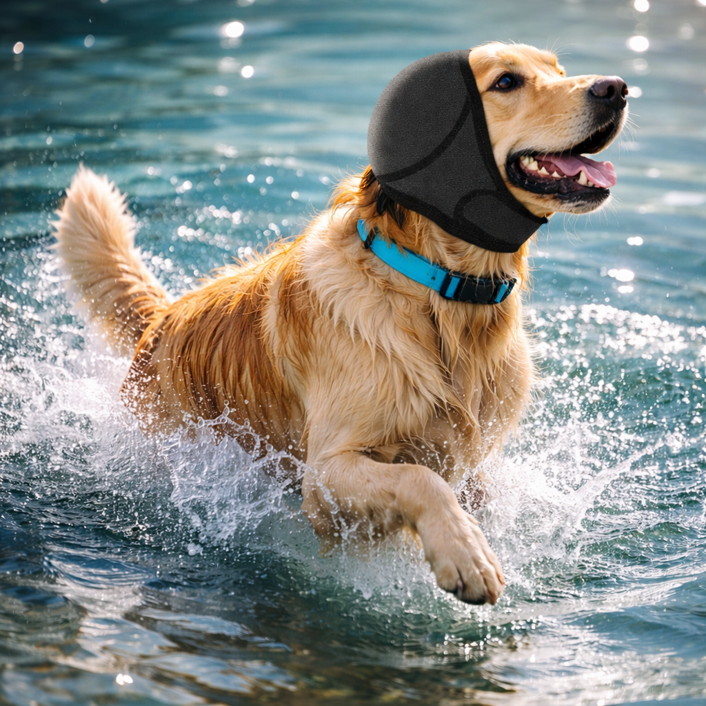 Waterproof Dog Ear Muffs For Swimming Grooming Noise Cancelling