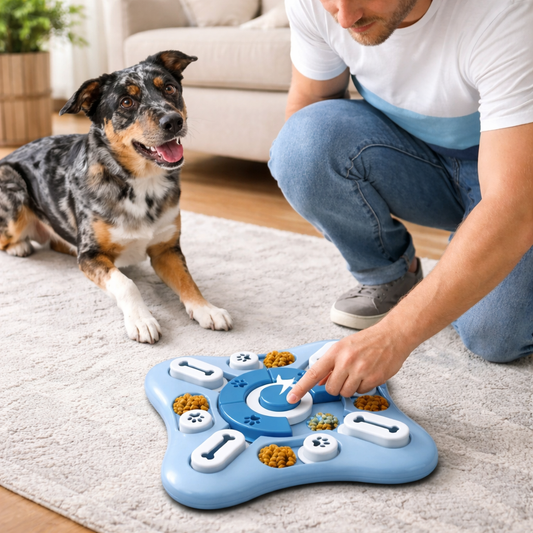 Dog Slow Feeder Interactive Puzzle Toy IQ Training Bowl