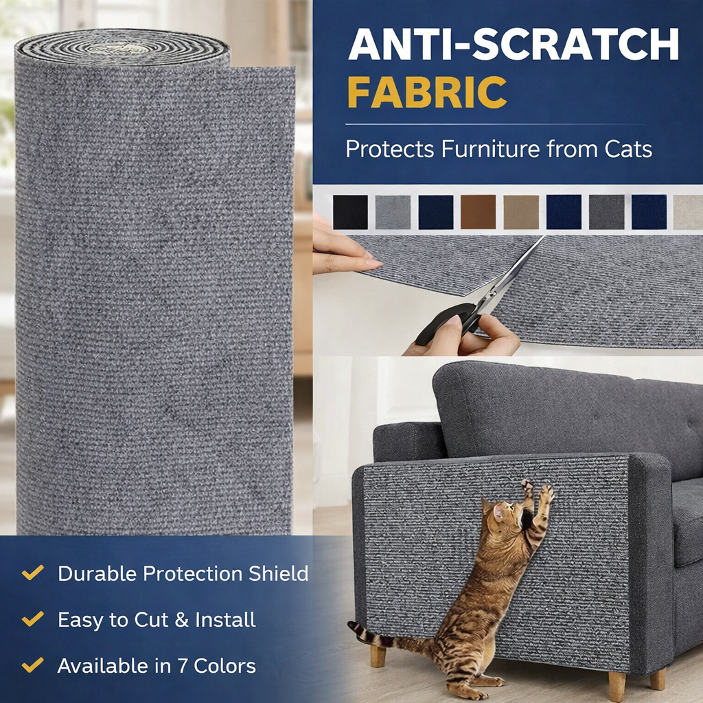 7 Colors Cat Scratcher Sofa Protector Self-Adhesive Carpet Mat