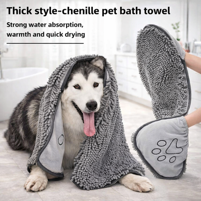 Super Absorbent Pet Bath Towel For Dogs And Cats Quick Dry