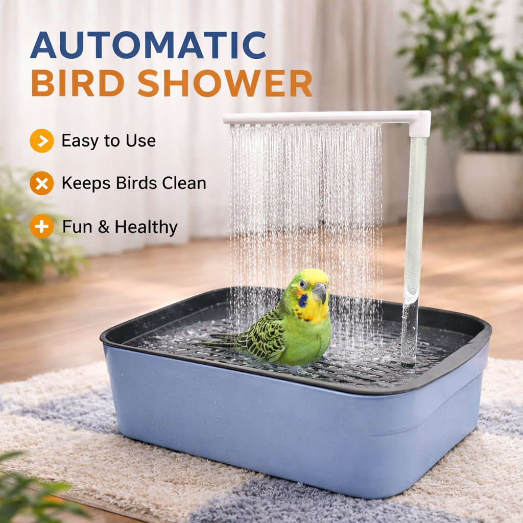 Automatic Bird Bathtub With Circulating Water System For Parrots