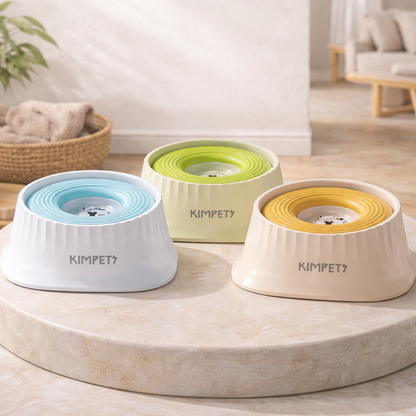 Suspended Dog Water Bowl - 1.5L Anti-Tip Splash Proof Dispenser