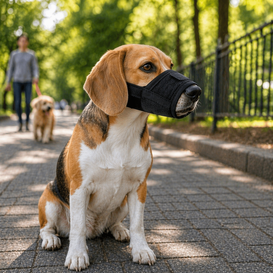 Anti Barking Dog Muzzle - Adjustable Mesh Breathable Pet Muzzle