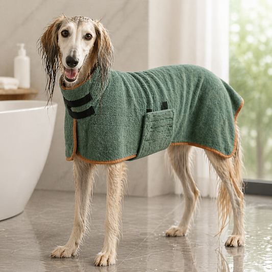 Premium Dog Bathrobe Absorbent Quick Drying Bath Towel For All Sizes