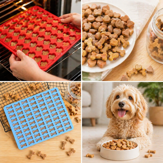 Multi-Cavity Silicone Animal Biscuit Baking Mold for DIY Treats