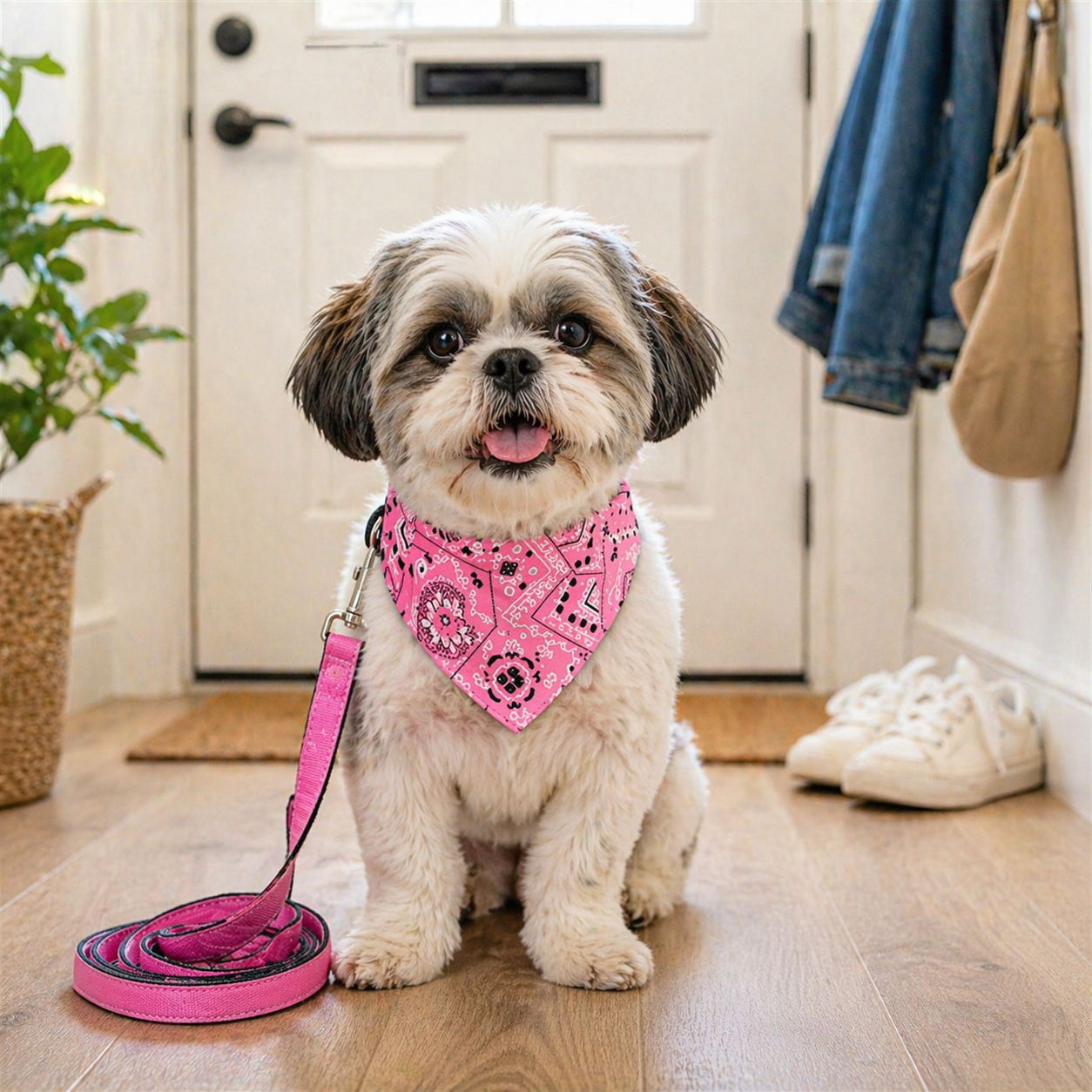 Adjustable Pet Bandana - Triangular Dog Cat Scarf Collar