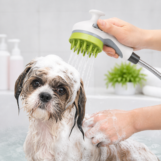 Dog Bath Shower Head - 3 Color Massage Water Saving Design