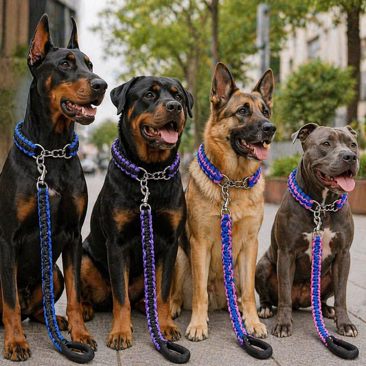 Premium Dog Collar And Leash Set For Large Breed Dogs