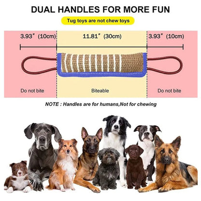 Pet Training Bite Toys - Coarse Jute Chew Sticks For Dogs