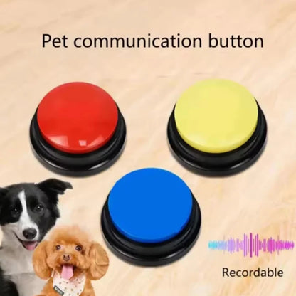 Interactive Dog Toys With Recordable Talking Buttons For Pet Training
