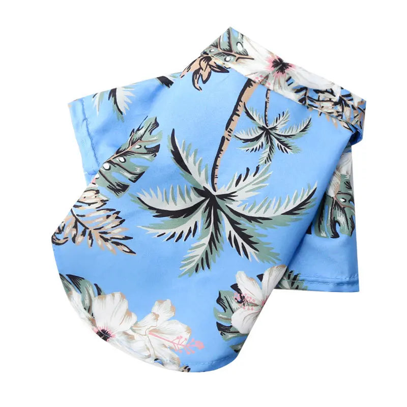 Hawaiian Dog Shirt Summer Beach Clothing For Small Medium Dogs