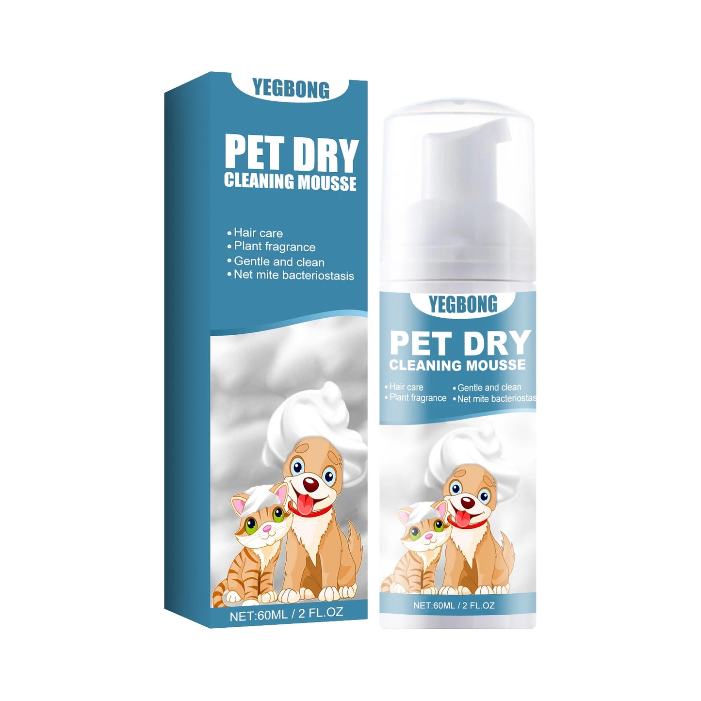 Pet Dry Shampoo Gentle Odor Neutralizing No Rinse For Puppies