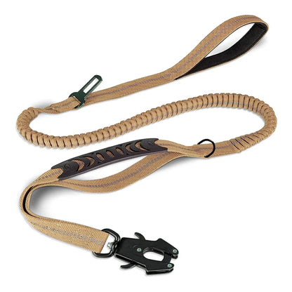 Reflective Shock Absorbing Pet Leash With Car Seatbelt For Large Dogs
