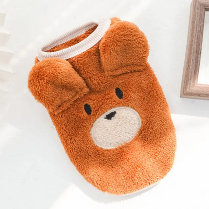Cute Dog Winter Vest For Small Dogs Cats Warm Pet Sweater Jacket