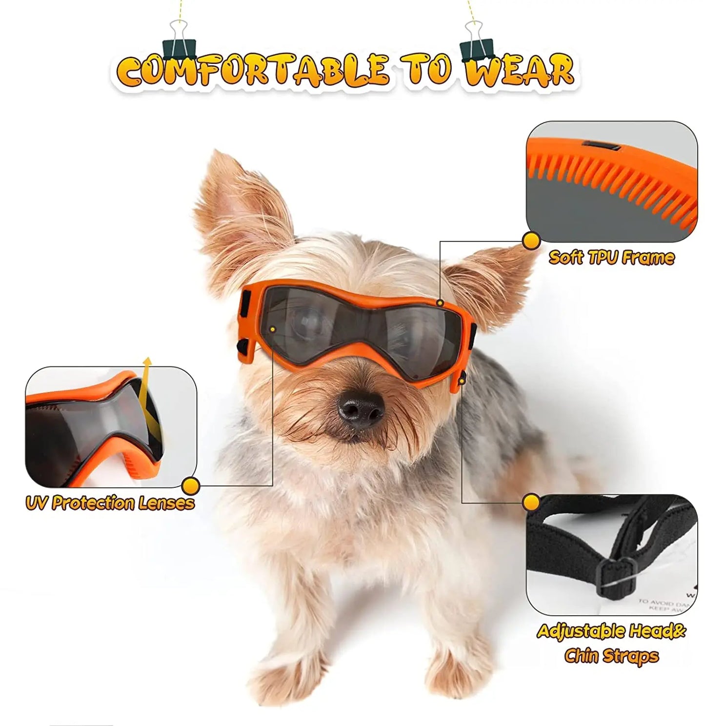 Pet Dog UV Protection Sunglasses Goggles For Small Medium Breeds