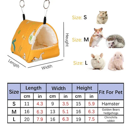 Cute Bird Bed Mini Cage Sleeping House For Small Pets