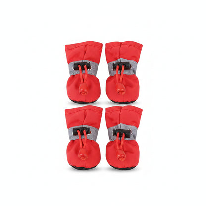 4pcs Water-Resistant Dog Shoes For Small Dogs - Outdoor Protection