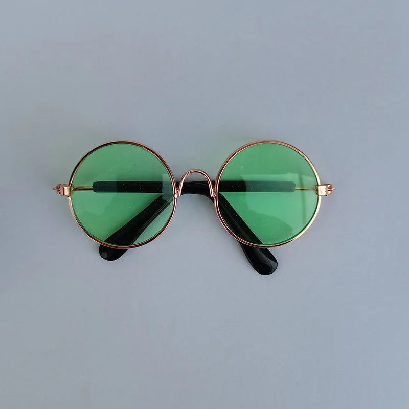 Vintage Round Cat Sunglasses For Small Dogs And Cats Photo Props