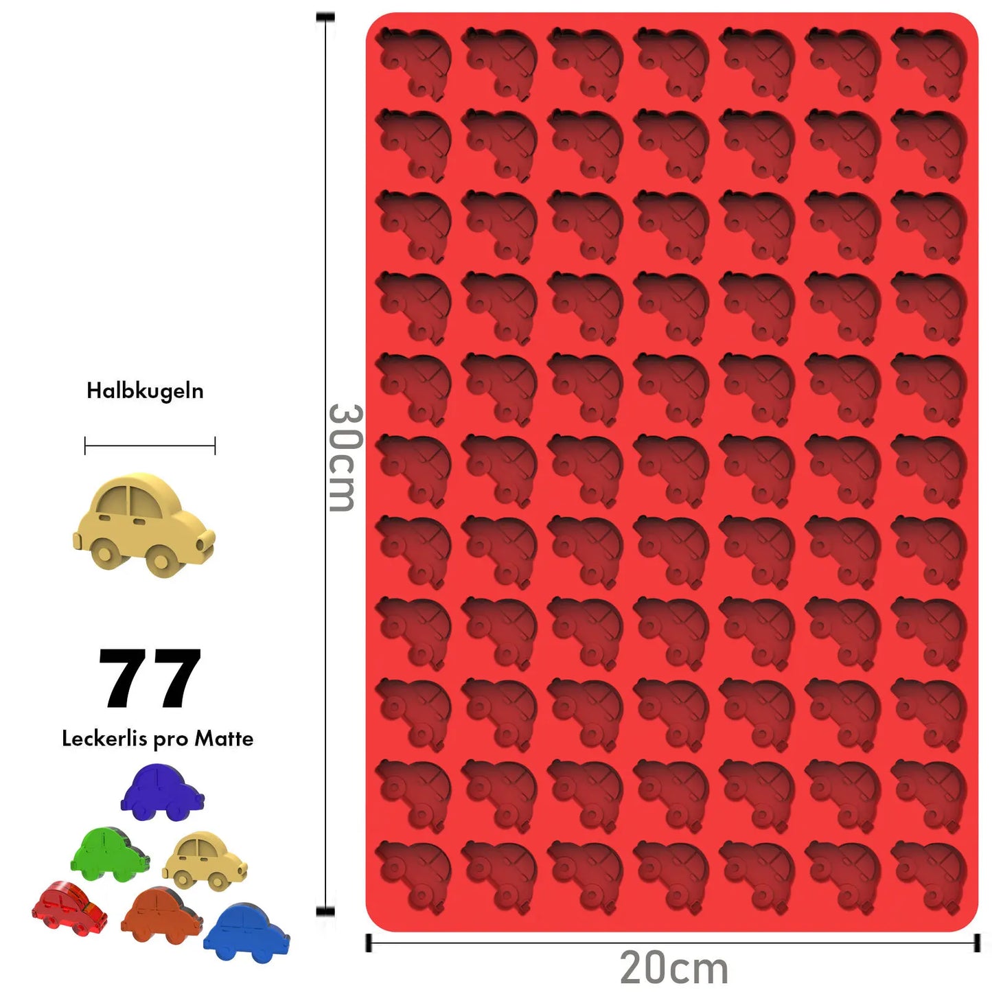 Multi-Cavity Silicone Animal Biscuit Baking Mold for DIY Treats