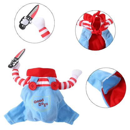 Dog Cosplay Costume For Small Medium Large Dogs Halloween Party Outfit