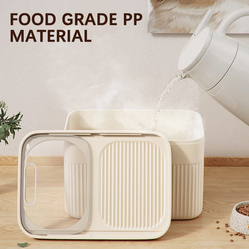Dog Food Storage Container - Large Capacity Pet Food Bin 5/10/15L