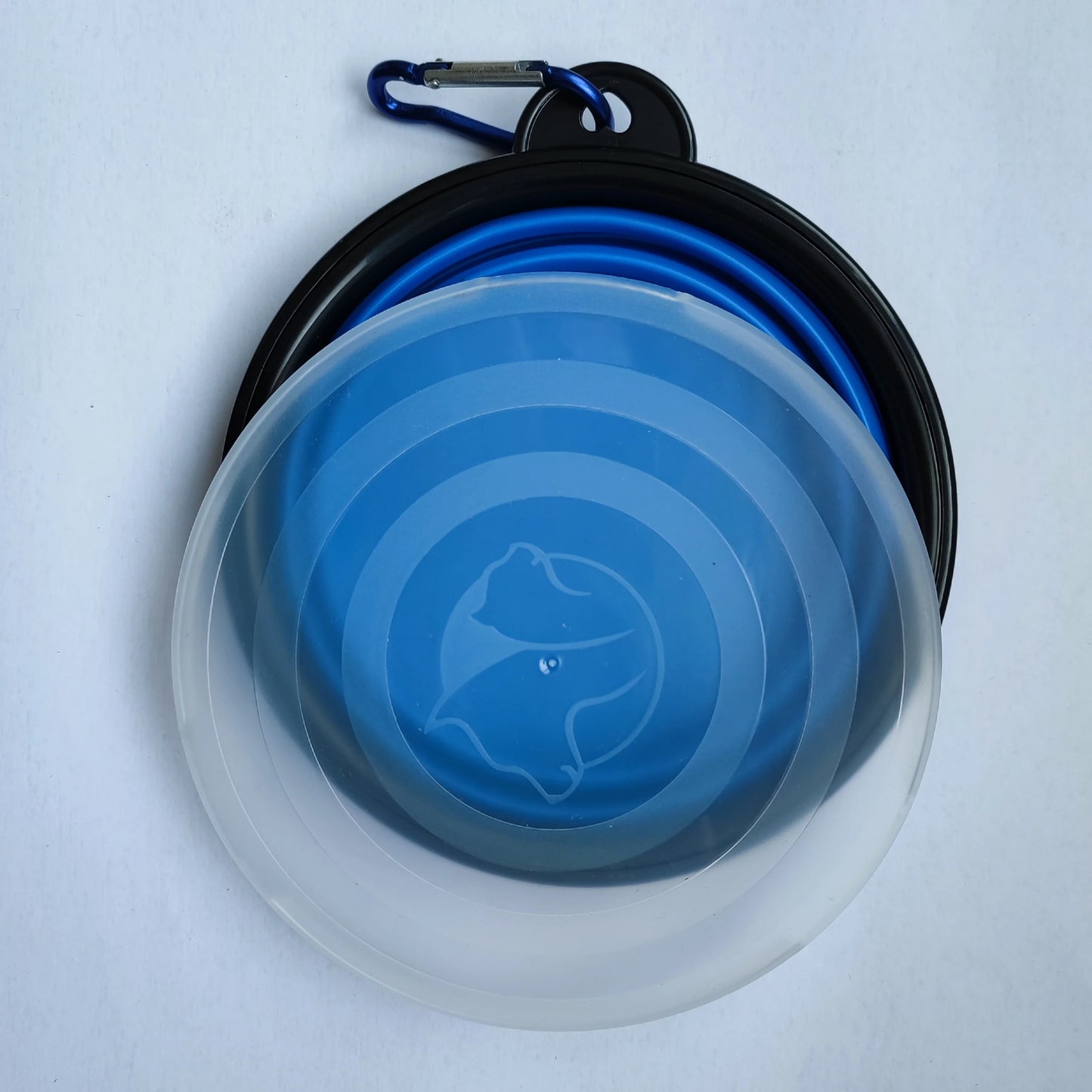 Foldable Silicone Travel Dog Bowl With Hooks For Outdoor Adventures