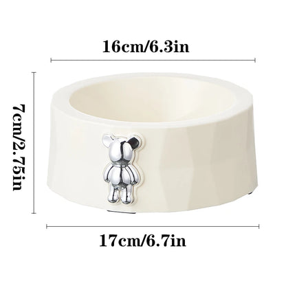 Premium Stainless Steel Pet Bowl With Anti-Slip Base For Dogs Cats