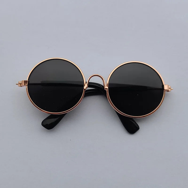 Vintage Round Cat Sunglasses For Small Dogs And Cats Photo Props