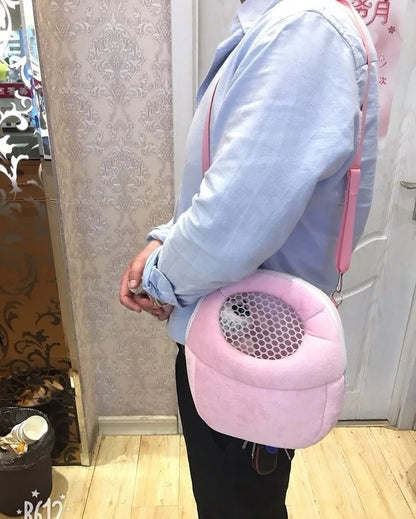 Small Pet Carrier Travel Bag For Rabbits Hamsters Guinea Pigs