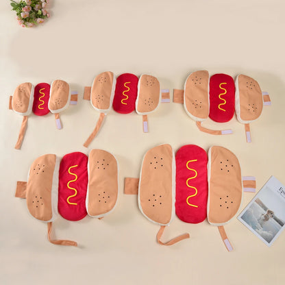 Halloween Hot Dog Costume For Small Dogs And Cats - Funny Pet Dress