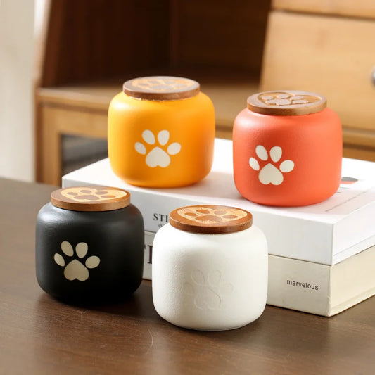 Ceramic Pet Urn Moisture-Proof Ash Box For Cats Dogs Birds