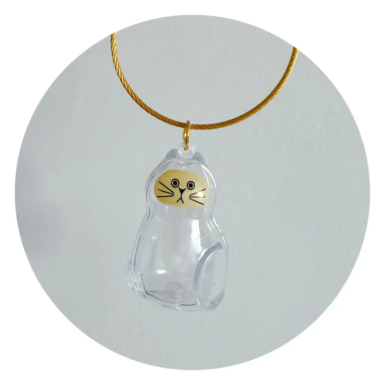 Pet Memorial Keychain - Dog Hair Storage Pendant With Resin Capsule