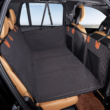 Waterproof Dog Car Seat Cover - Hammock Style Pet Back Seat Protector