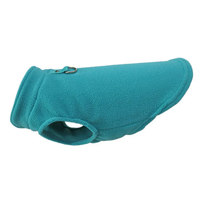 Warm Fleece Dog Jacket Vest With D-Ring For Small Dogs And Cats
