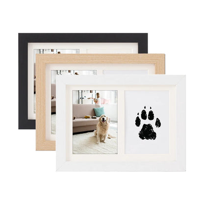 Wooden Pawprint Photo Frame Handmade DIY Pet Memorial Gift Kit