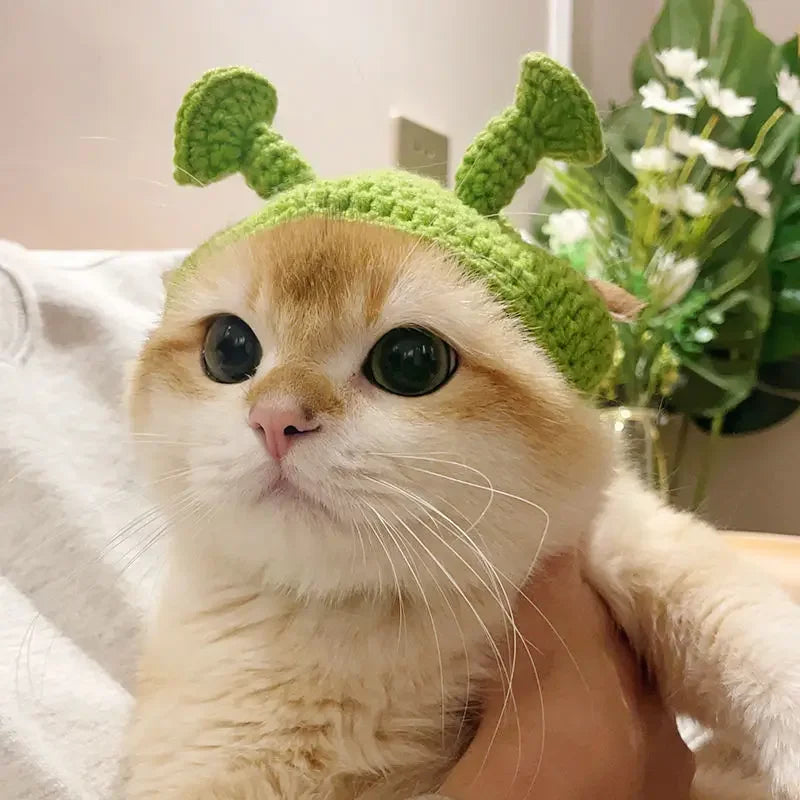 Cute Cat Hat Funny Pet Party Cosplay Knitted Headwear Accessories
