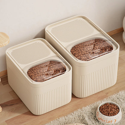 Dog Food Storage Container - Large Capacity Pet Food Bin 5/10/15L