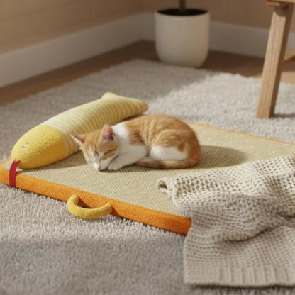 Summer Ice Silk Cooling Pet Bed Mat For Small Dogs And Cats