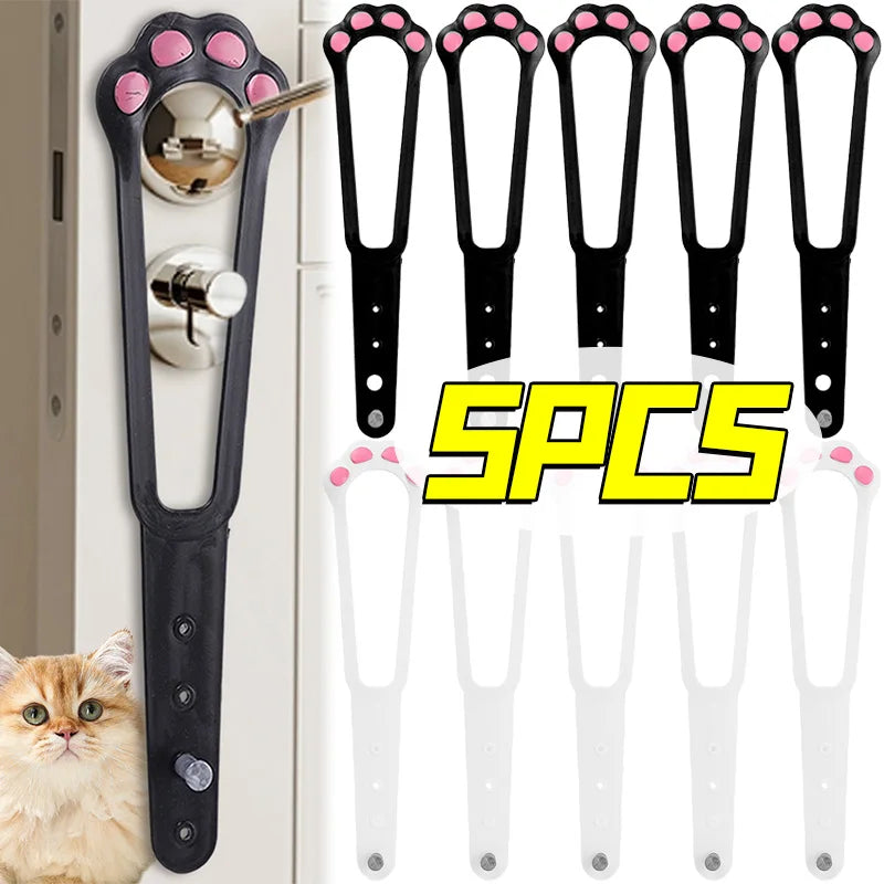 Adjustable Dog Door Latch - Pet Gate Lock Strap Keeps Dogs Out