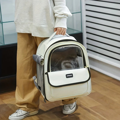 Pet Carrier Backpack - Transparent Space Capsule Design For Cats Dogs