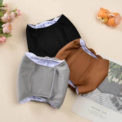 Washable Male Dog Cloth Diaper - Reusable Pet Sanitary Pants