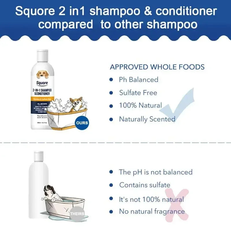 Puppy Shampoo And Conditioner 2 In 1 Natural Moisturizing Formula For Sensitive Skin