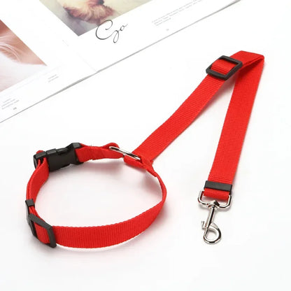 Pet Dog Cat Car Seat Belt Safety Restraint Adjustable Headrest