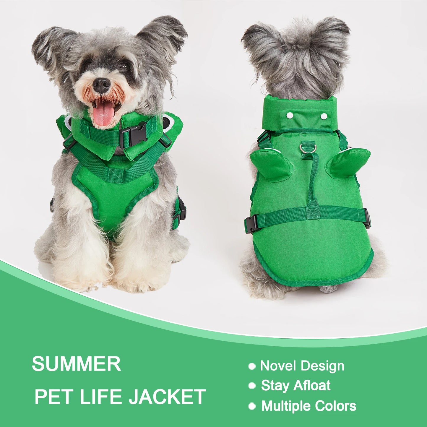Dog Life Jacket with Adjustable Fit for Swimming and Water Safety