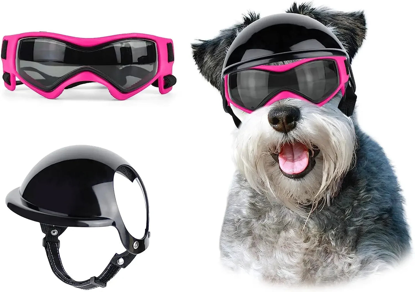 Dog Helmet Sunglasses For Small Medium Dogs UV Protection Outdoor